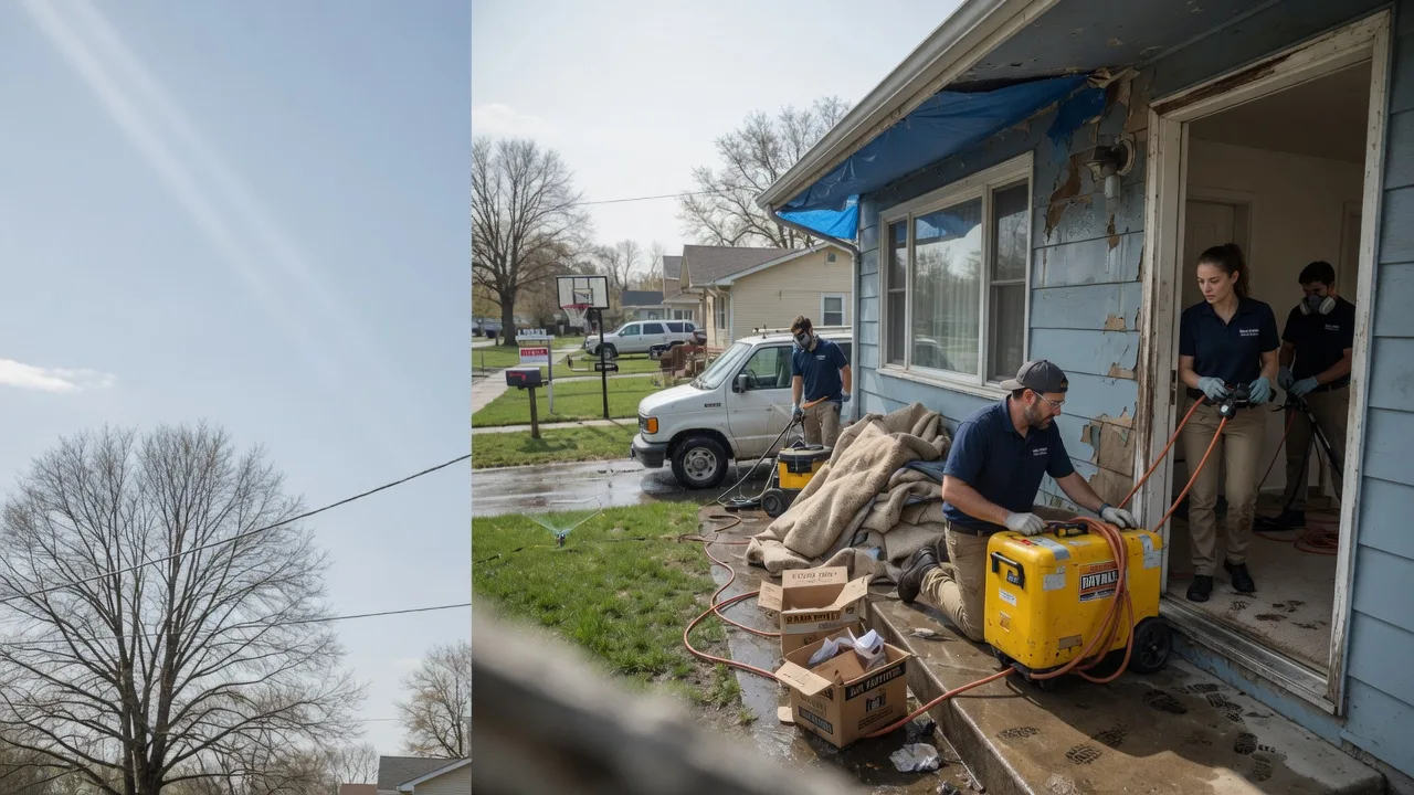 Basement Flood Cleanup in Pekin, IN near me